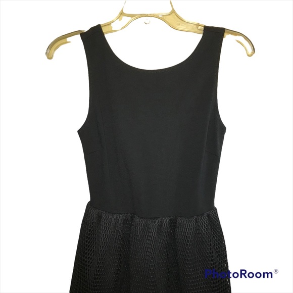 V Back Cocktail Open Weave Overlay From Waist Lord and Taylor Design Lab Sz SP - Picture 4 of 12